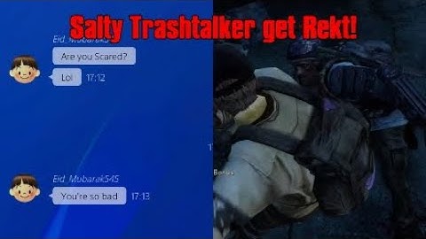 Trashtalker Challenged me to a 1v1! The Last of us Multiplayer