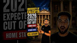 CALCUTTA UNIVERSITY 2026 Expected Cut off🤔: CU Cut Off⁉️#calcuttauniversity #wbjee2026 #wbjee