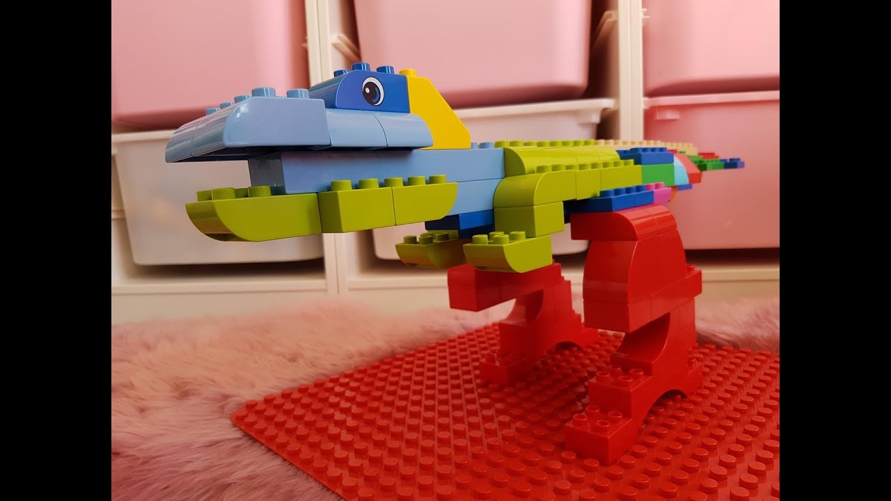 DIY Lego Duplo TRex Dinosaur Figure I Lego Duplo TRex Dinosaurier Tiere Bauanleitung  YouTube