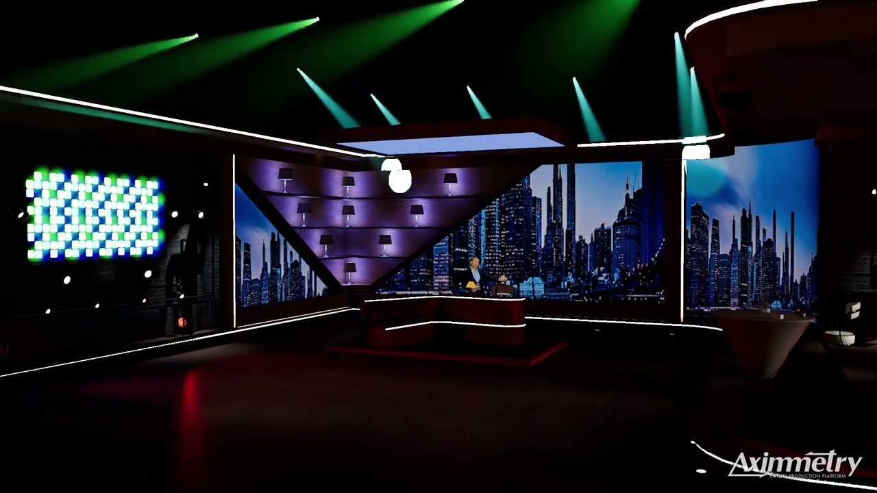 Aximmetry DE,  unreal engine 5 , Realistic virtual set 