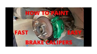 How to Paint Brake CALIPERS, Easy, CHEAP, Fast DIY (Professional Results)