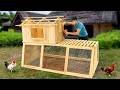 Full tutorial to build 2 level wooden chicken coop