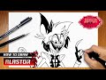 How to draw Alastor from Hazbin Hotel