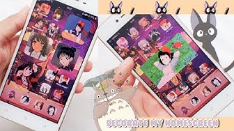eng) decorate my android homecreen anime edition | ios14 on ...