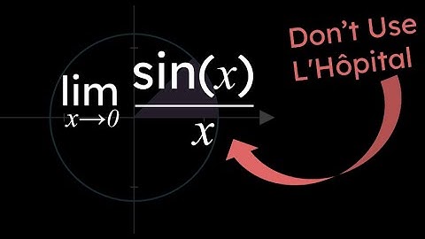 Limit of sin(x)/x