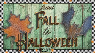 From Fall to Halloween! 🎃 Moody, Shabby Pumpkin with Interchangeable Elements!