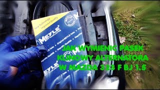 Jak Wymienić Pasek Klinowy Alternatora W Mazda 323F Bj 1.5 - Youtube