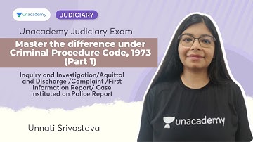 Master the difference under Criminal Procedure Code, 1973 (Part 1) | Unnati Srivastava | PCSJ
