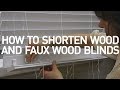 How to Shorten Blinds- Wood and Faux Wood Blinds