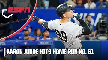 Aaron Judge ties Roger Maris with his 61st home run (via Yankees) | MLB on ESPN