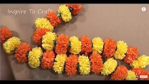 Crepe Paper Marigold Decoration Ideas