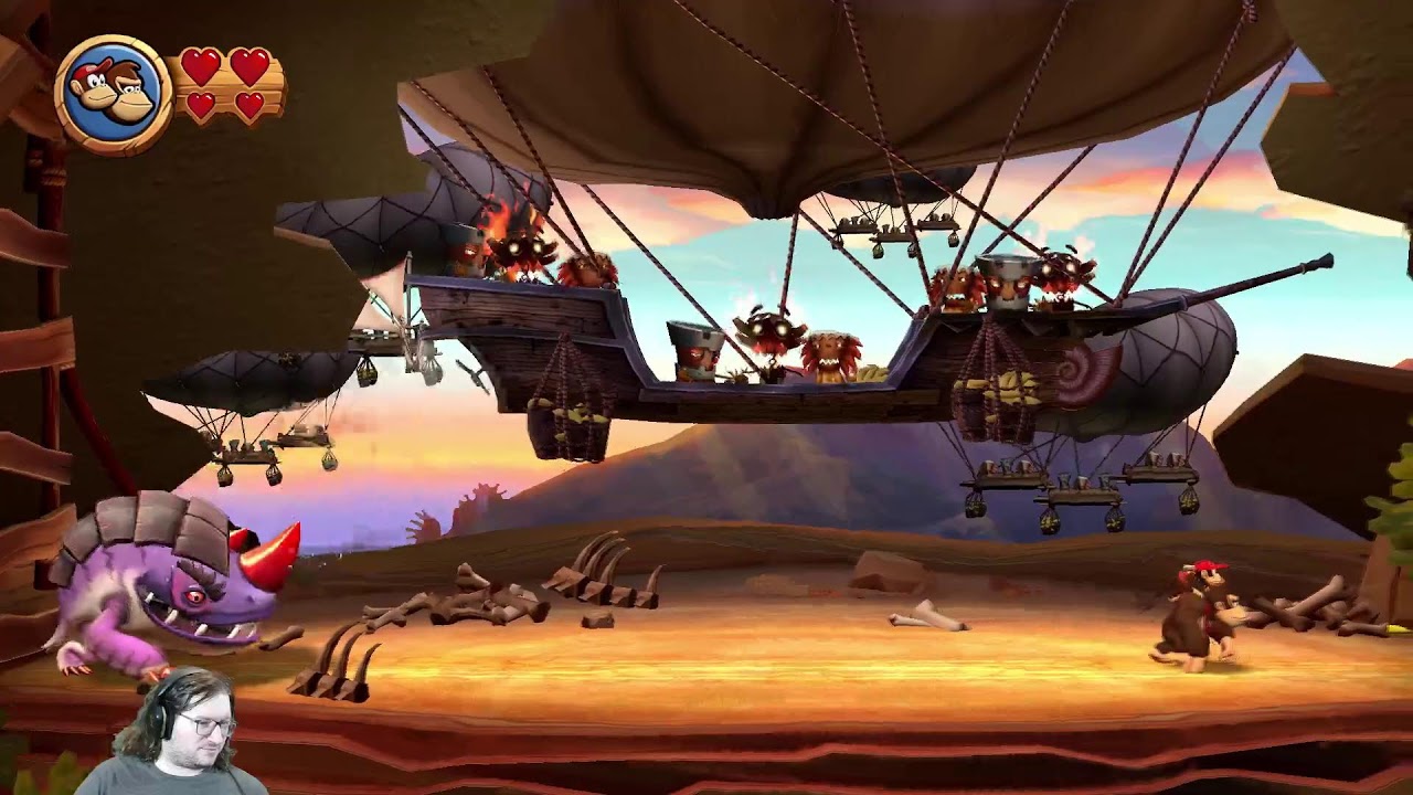 Donkey Kong Country Returns HD, Stream 6 – World 6, Cliff
