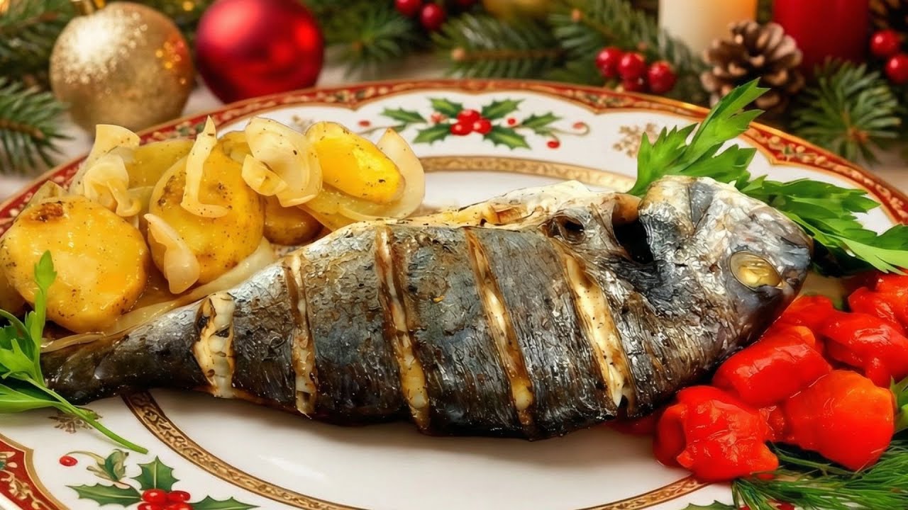 🐟ДОРАДО, ЗАПЕЧЕННАЯ С КАРТОФЕЛЕМ И БОЛГАРСКИМ ПЕРЦЕМ🐟 