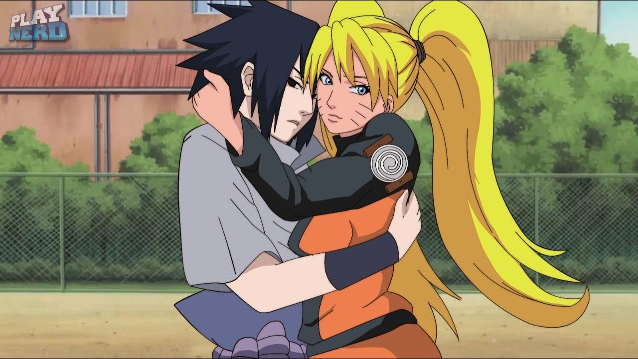 E SE O NARUTO FOSSE UMA MULHER ! NARUTO BEIJOU O SASUKE! 🥰 