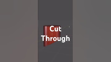 Blender trick: cut through your mesh with the knife tool #blneder3d #blendertricks #blendertips