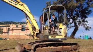 Hayden&#39;s ready for the 3600 excavator lol