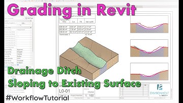 Grading a Drainage Ditch to Existing Surface | Revit® Workflow for Landscape Architects