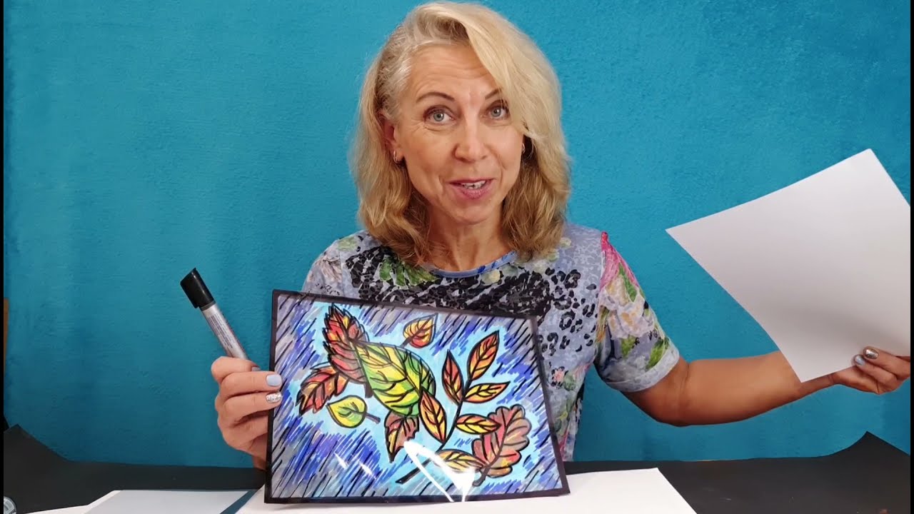 יצירה סתיו - עלי סתיו מחליפים צבע