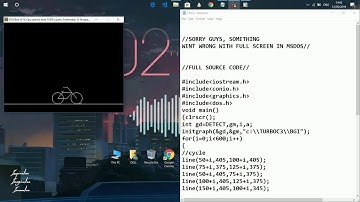 Code to move cycle using c