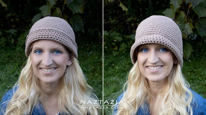 HOW to CROCHET Easy Hat with a Brim - Fast and Simple Crochet Pattern from Naztazia