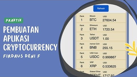 Tugas 3 Pemrograman Berbasis Perangkat Bergerak | Aplikasi Cryptocurrency