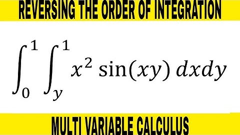 Reversing The Order Of Integration Double Integrals