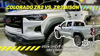 2024 Chevrolet Colorado ZR2 vs. ZR2 Bison Comparison at the Detroit Auto Show