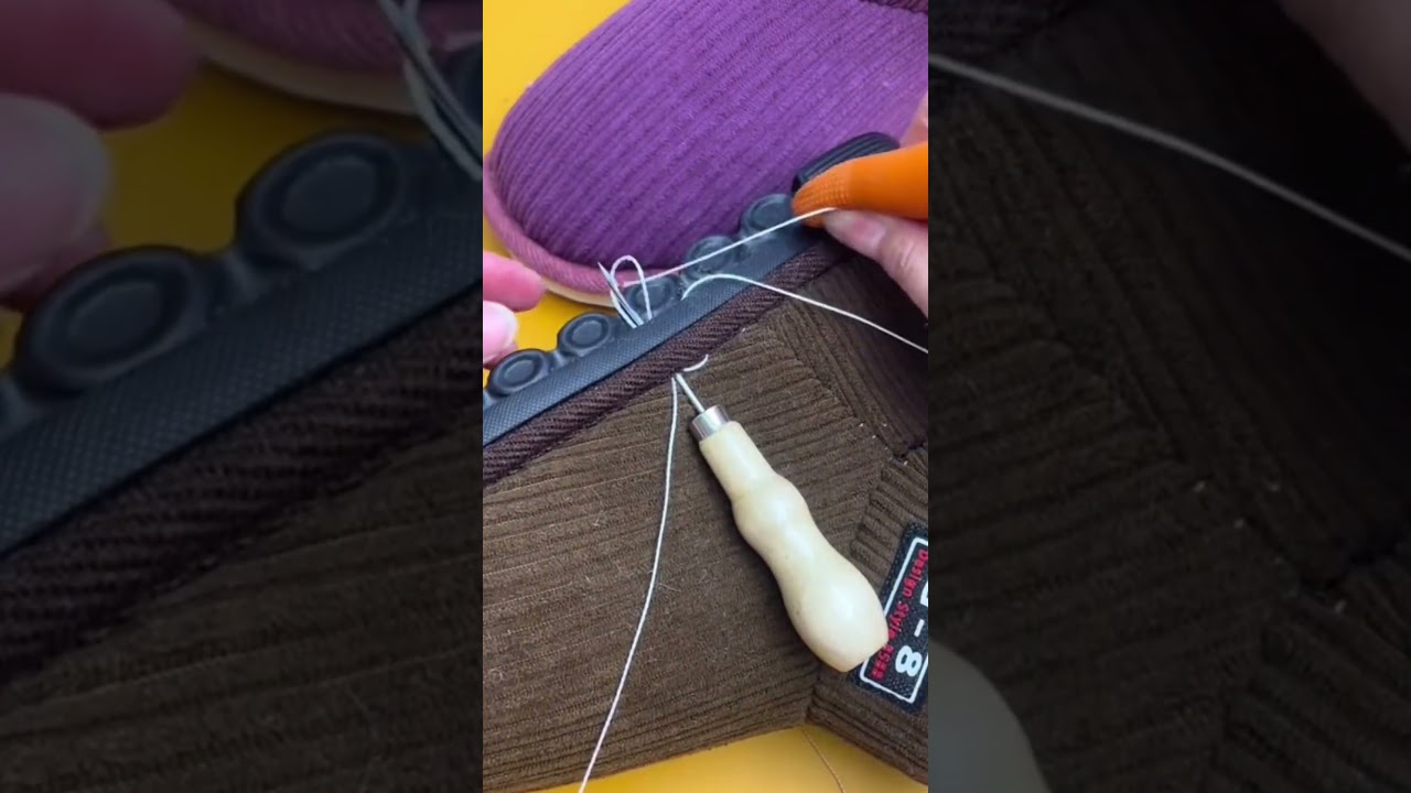 Learn how to sew shoes quickly and securely