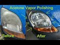 How To Restore Headlights With Acetone Vapor. Very Cheap, Spectacular Results