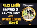Comparative Study Of Lanthanides And Actinides |video-02| F-block Elements #viral #chemistry #