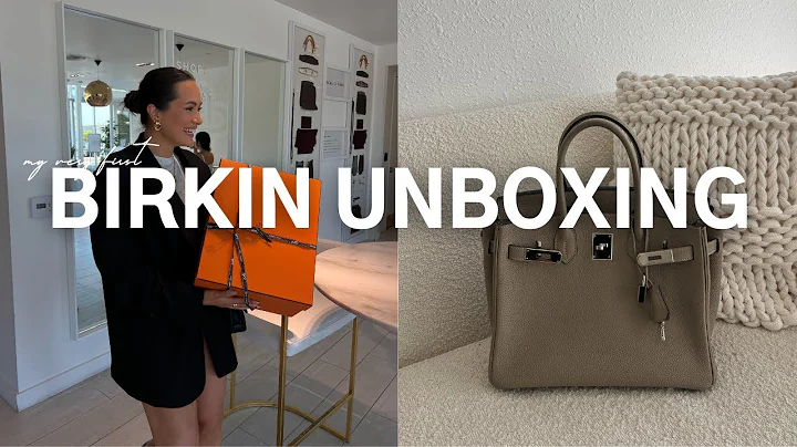 UNBOX MY FIRST BIRKIN WITH ME !!!