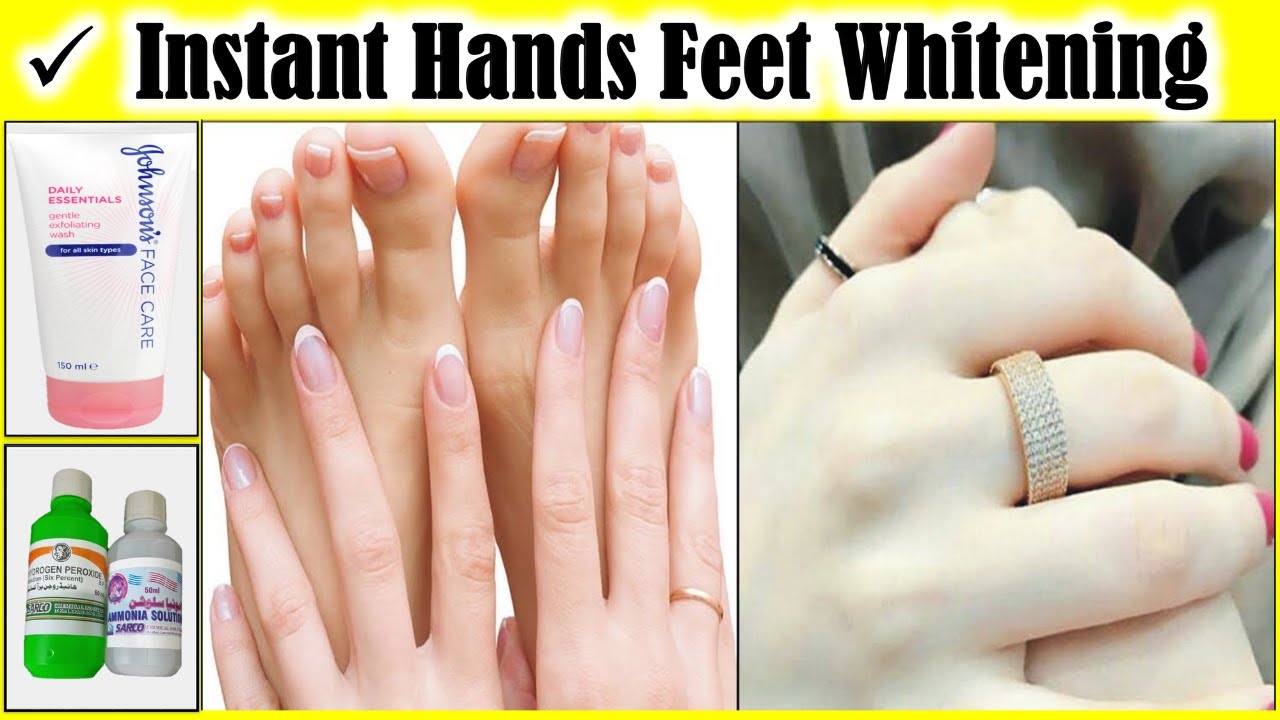 Hand & feet instant whitening Creamhydrogen peroxide for skin