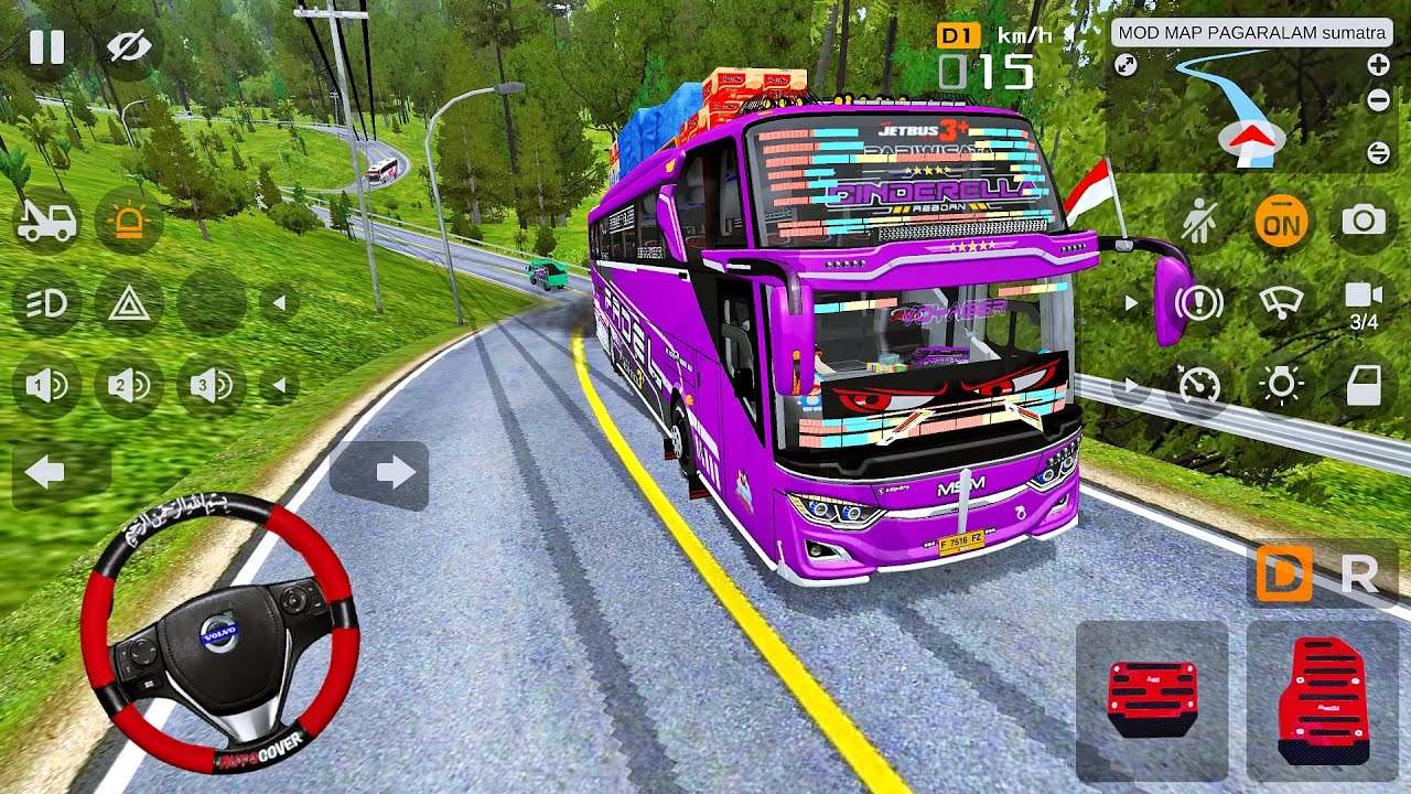 Bus Pariwisata Cinderella MSM Fadel Bawa Penumpang Carteran Menuju Pagar Alam Melewati Liku Endikat