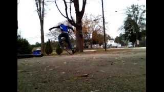 Simple flatground session + sketchy flatbar boardslide does it count