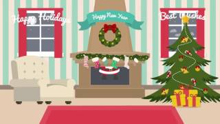 Cartoon Christmas Postcard  - After Effects Project Files After Effects Template