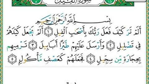 سورة الفيل الشيخ ناصر القطامي