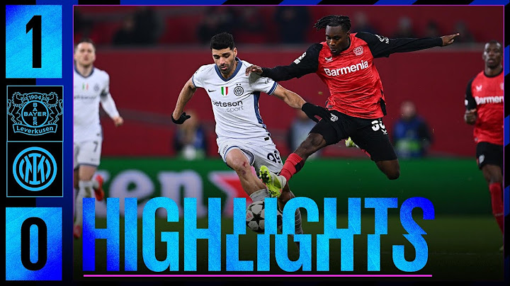 DEFEAT IN LEVERKUSEN | LEVERKUSEN 1-0 INTER | HIGHLIGHTS | UCL 24/25 ⚫🔵