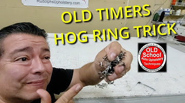 The Best OLD Hog Ring Trick in Upholstery – Learn It Today!