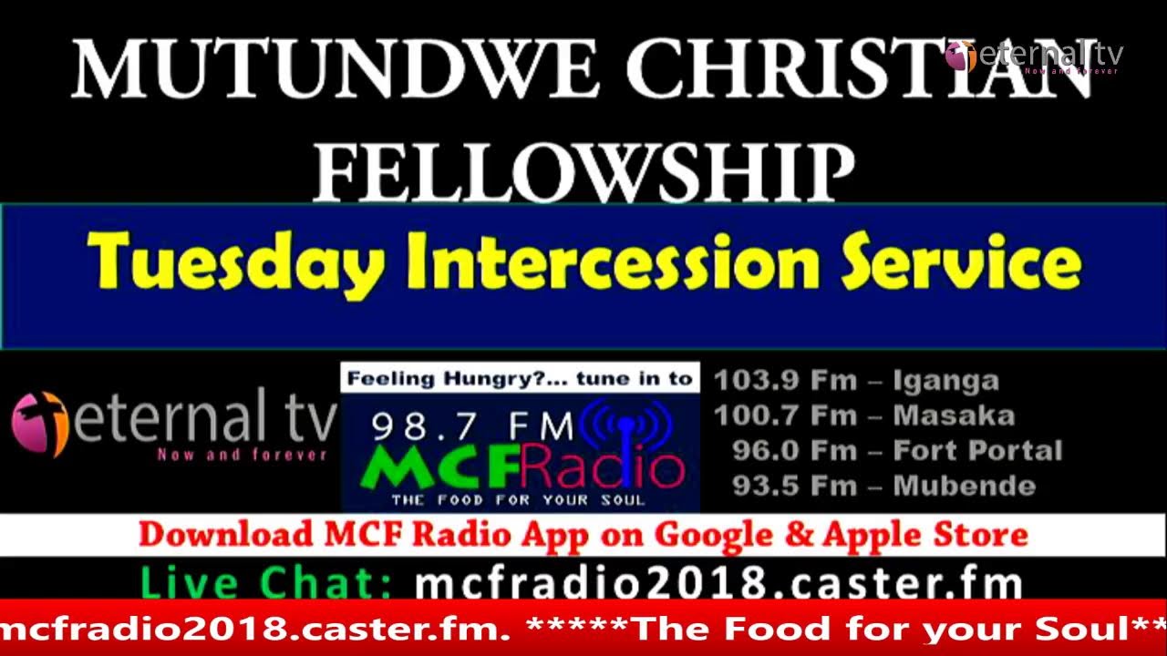 MCF: Tuesday Intercession Service with Pastor Boney Musoke   25-January-2022