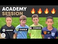 Small group training session with 4 academy players  tomowensuk