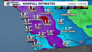 Tracking the San Diego storm