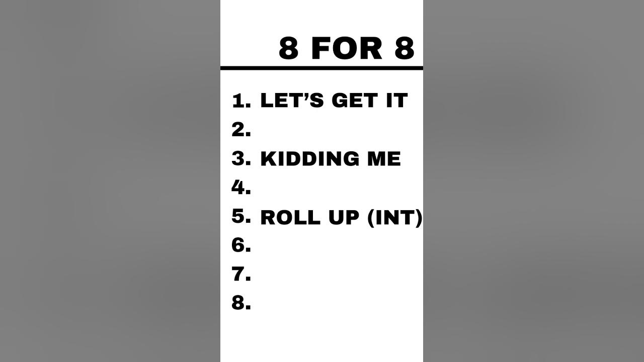 Day 34 of 44: Posting Every Day Until My Music Project Drops #8for8 #tracklist