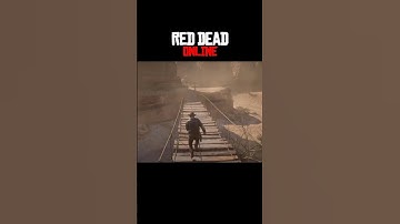 The bridge glitch funny moments in Red Dead Online #shorts