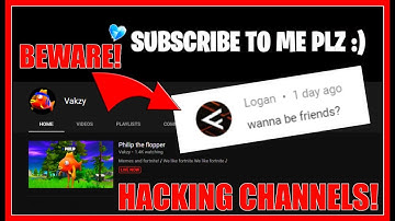 LOGAN IS NOW VAKZY!! "Wanna Be Friends?" SCAM COMMENT IS HACKING YOUTUBERS!!