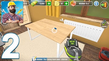House Flipper: Home Design, Renovation Game - Walkthrough Gameplay Part 2 (iOS, Android)