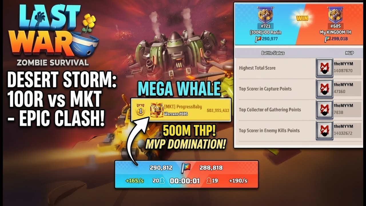 Desert Storm | 721-100R vs 685-MKT (500M THP Whale)  #lastwarsurvivalgame #lastwar #arena