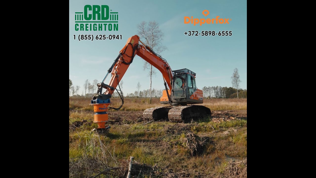 Dipperfox Stump Crusher in Action