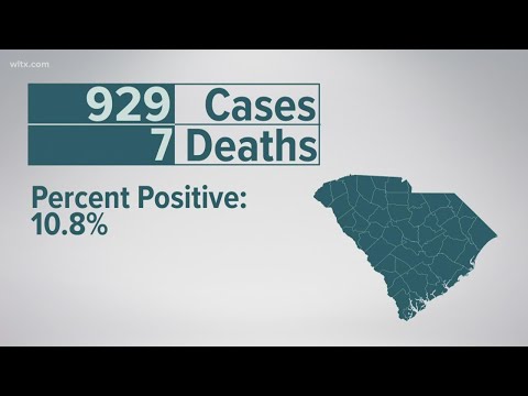 DHEC daily coronavirus numbers in South Carolina