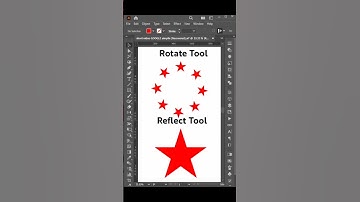 Rotate Tool and Reflect Tool use in Adobe Illustrator #shorts