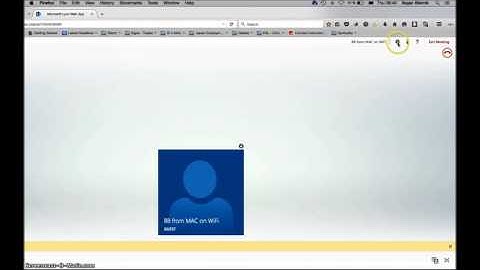 Check AV settings in Lync Web App (Firefox browser)